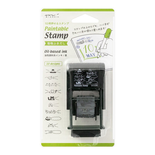 Pięczątka Midori Paintable Stamp Animal Speech Bubble
