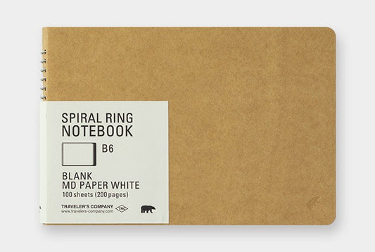 TRC Spiral Ring Notebook MD White B6