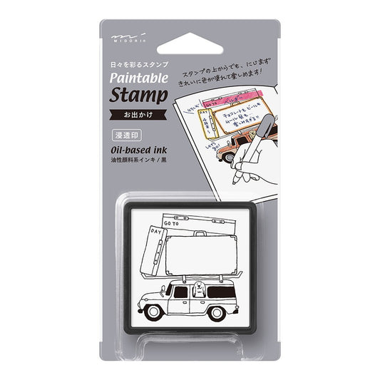 Pięczątka Midori Paintable Stamp Pre-inked Going Out