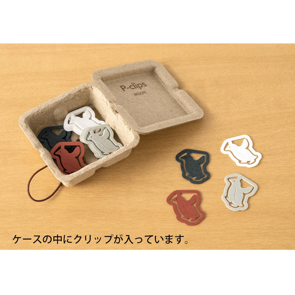 Midori P-Clips Penguin Paper Clips