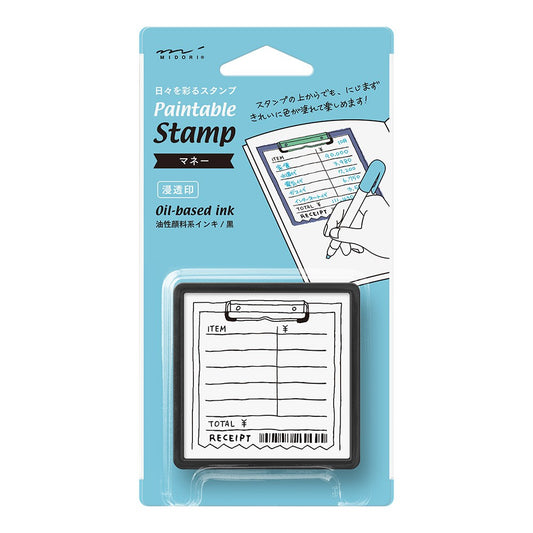Midori Paintable Stamp with Ink - Bill