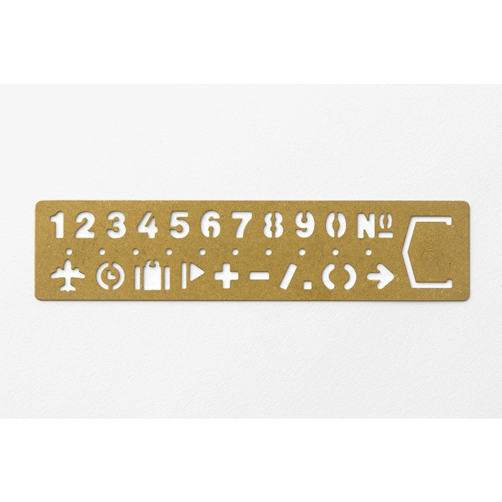 TRC BRASS bookmark NUMBERS