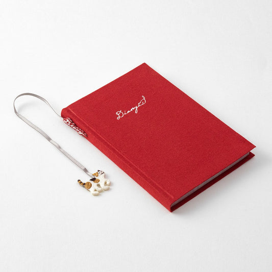 Journal with Midori Embroidery Bookmark | Cat