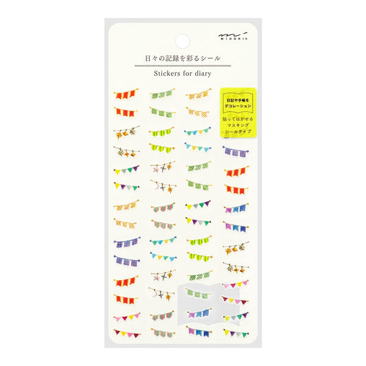 Midori Stickers for Diary: Garlands