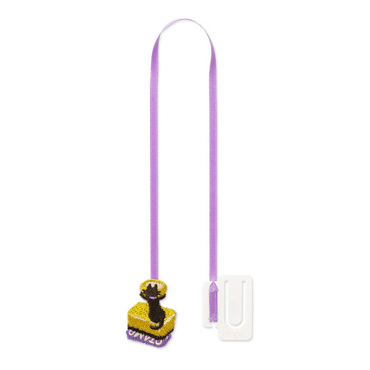 Zakładka haftowana Midori Bookmarker Clip Kot