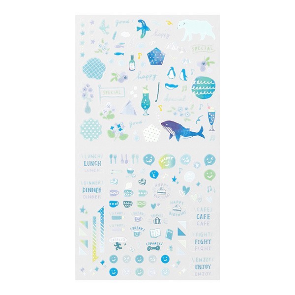 Midori Sticker Collection Color Blue