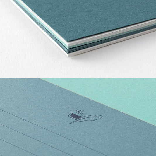 Midori Giving a Color A5 Letter Paper Blue