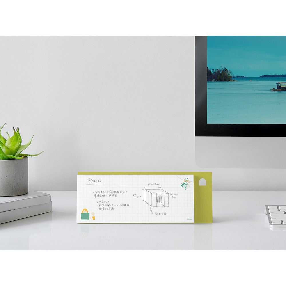 Midori Stand Memo Pad Horizontal Grid Notes