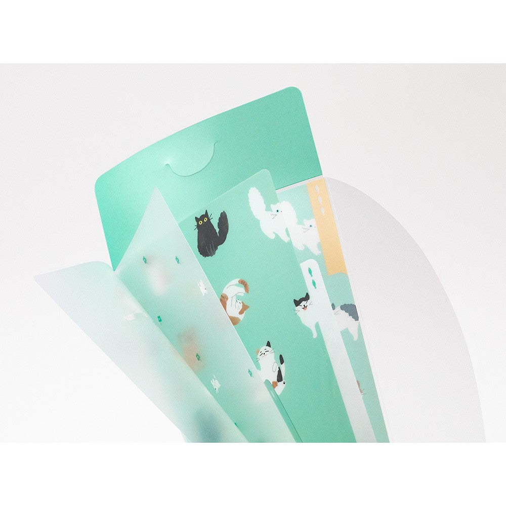 Folder Midori A5 Slim z klapką | Koty