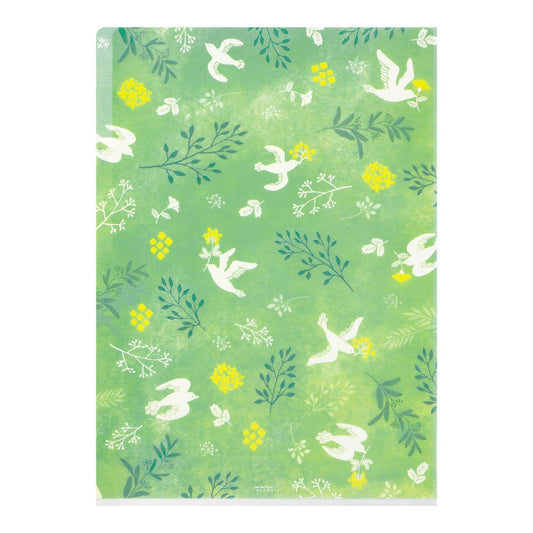 Midori A4 Folder | White Birds