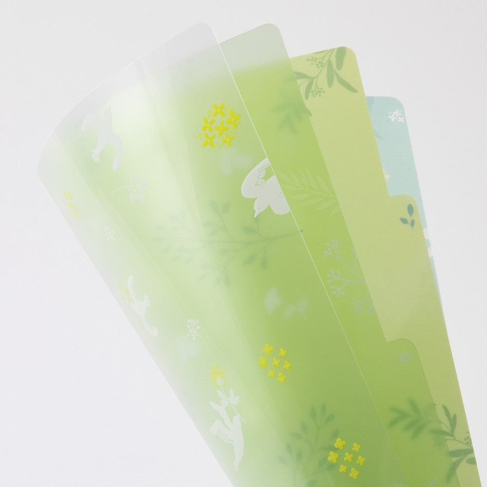 Midori A4 Folder | White Birds