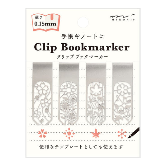 Zakładki Midori Clip Bookmarker Kwiaty A