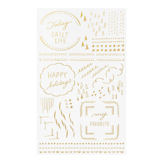 Midori Transfer Stickers Geometric Shapes