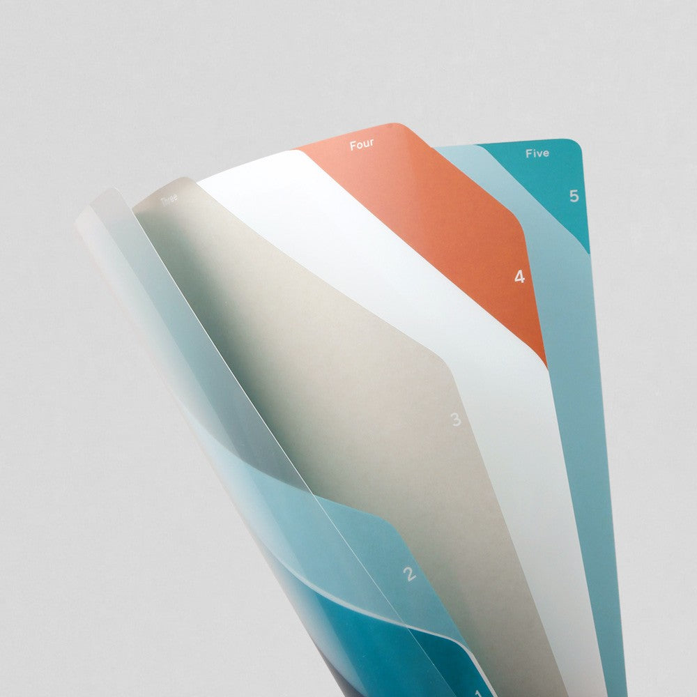 Midori A4 Folder | Blue Striped