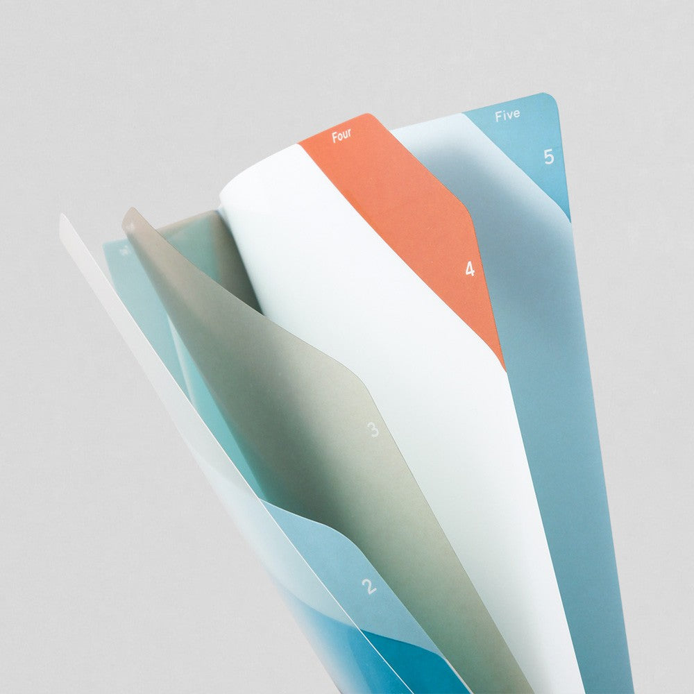 Midori A5 Folder | Blue Striped