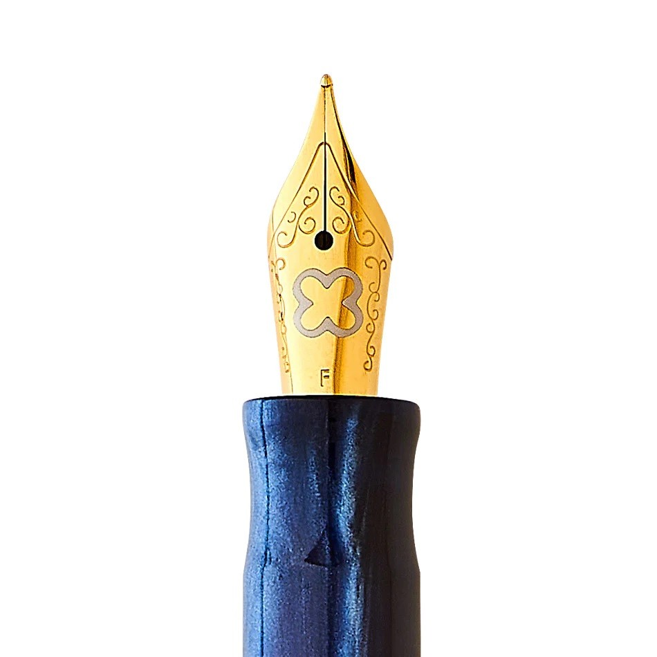 Esterbrook JR Pocket Fountain Pen Capri Blue Gold Trim