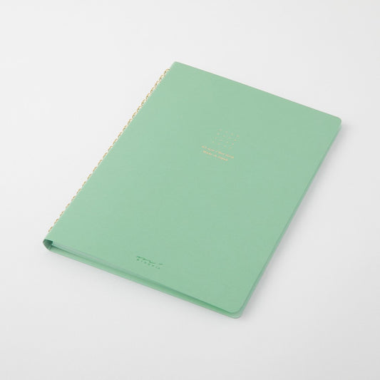 Midori Color Dot Grid Spiral Notebook A5 Green