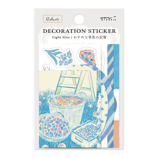 Midori Decorative Stickers | Light blue