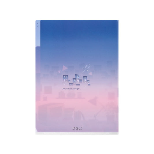 Midori Three-Pocket Folder A5 | City Pop