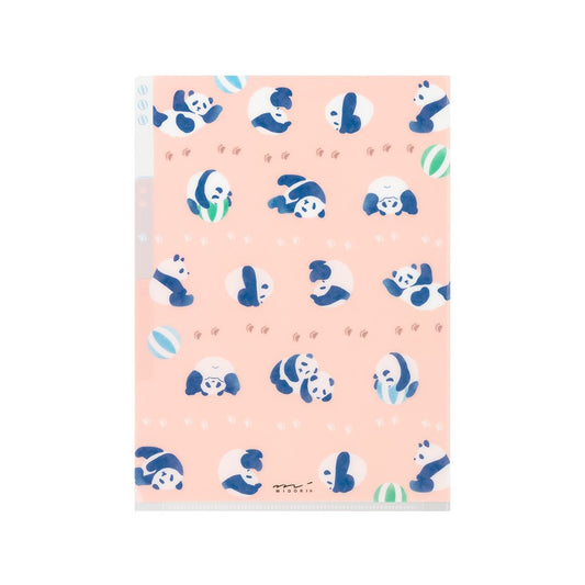 Midori Three Pockets A5 Folder | Panda