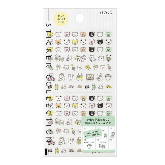 Midori Sticker Collection Stickers | 2686 Bear Pictograms