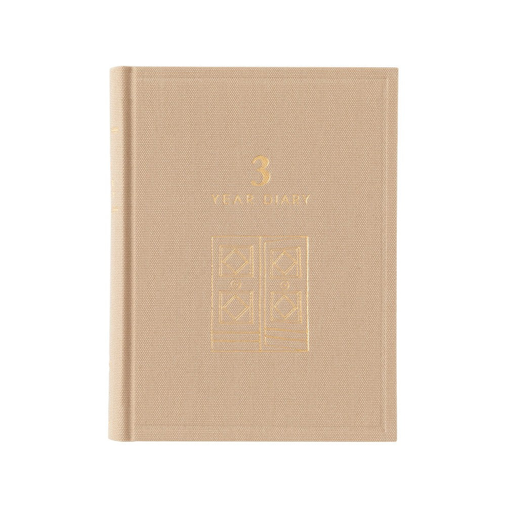Midori 3-Year Diary Gate Mini | Beige