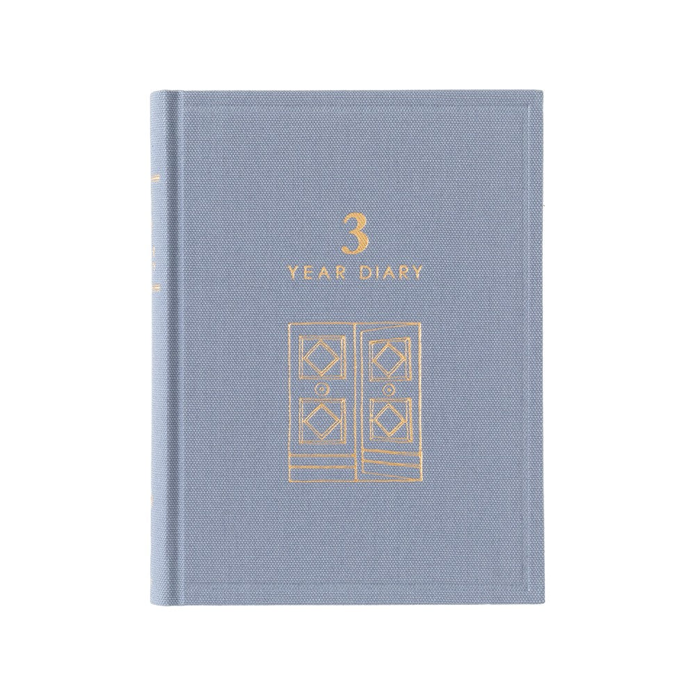 Midori 3-Year Diary Gate Mini | Blue-Purple
