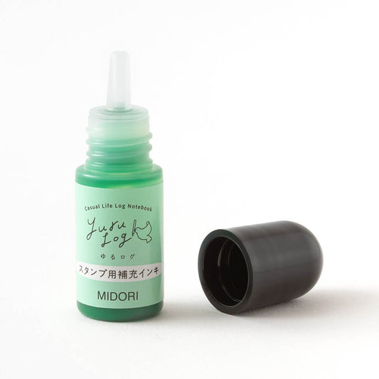 Midori Yuru Log Stamp Pre-inked Refill Ink - Green