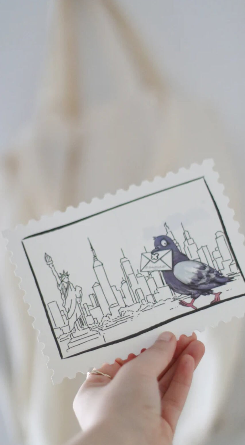 Esterbrook x Pigeon Set - Stickers, Ink and Stamp