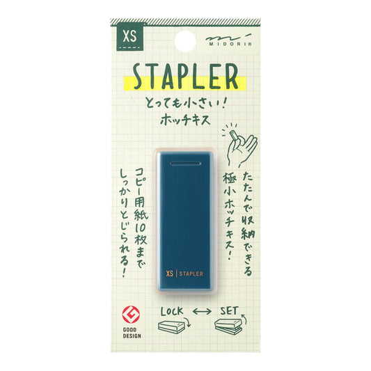 Zszywacz do papieru Midori XS granatowy B