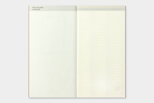 Traveler's Notebook Refill 018: Weekly Undated Diary