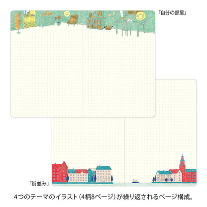 Notatnik Midori Yuru Log B6 | Życie codzienne