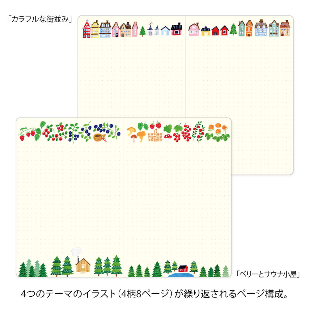 Notatnik Midori Yuru Log B6 | Skandynawia