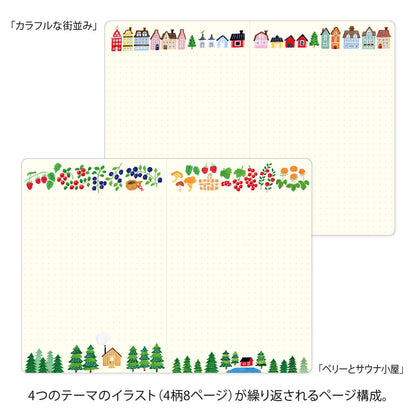 Notatnik Midori Yuru Log B6 | Skandynawia