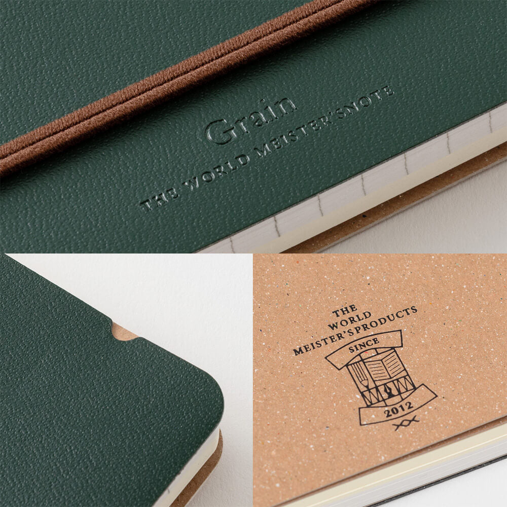 Notatnik Midori Grain B6 | Zielony