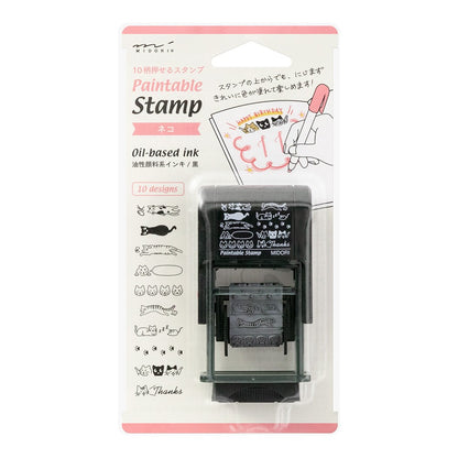 Pięczątka Midori Paintable Stamp Kot