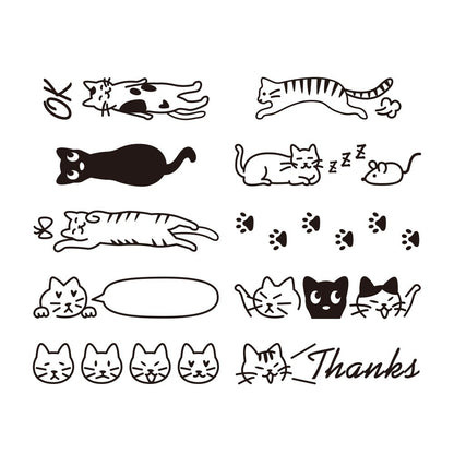 Pięczątka Midori Paintable Stamp Kot
