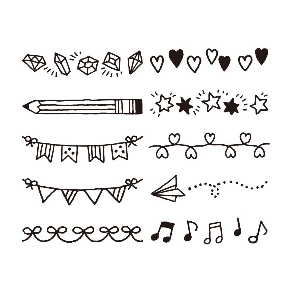 Pięczątka Midori Paintable Stamp Motif