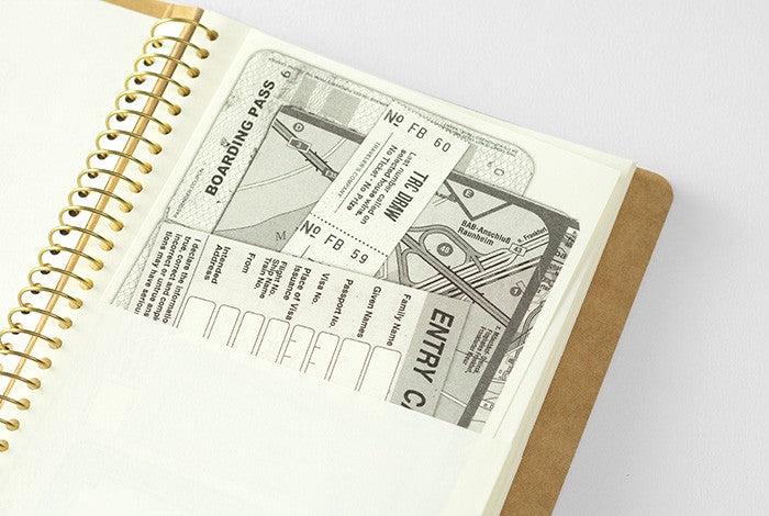 TRC Spiral Ring Notebook Paper Pocket A6 Slim