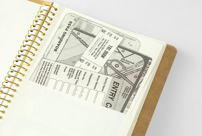 TRC Spiral Ring Notebook Paper Pocket A6 Slim