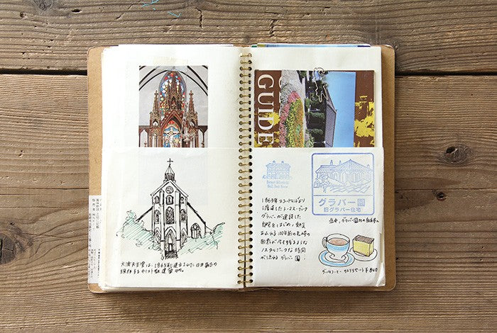 TRC Spiral Ring Notebook Paper Pocket A6 Slim
