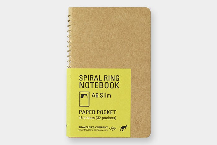 TRC Spiral Ring Notebook Paper Pocket A6 Slim