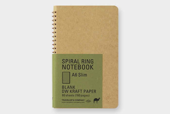 TRC Spiral Ring Notebook DW Kraft A6 Slim