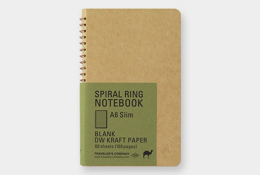 TRC Spiral Ring Notebook DW Kraft A6 Slim