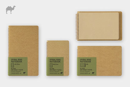 TRC Spiral Ring Notebook DW Kraft B6