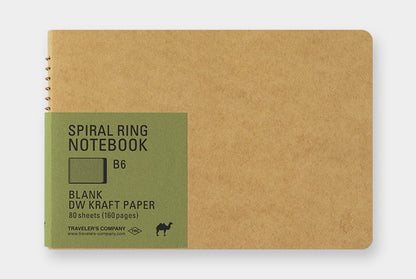 TRC Spiral Ring Notebook DW Kraft B6