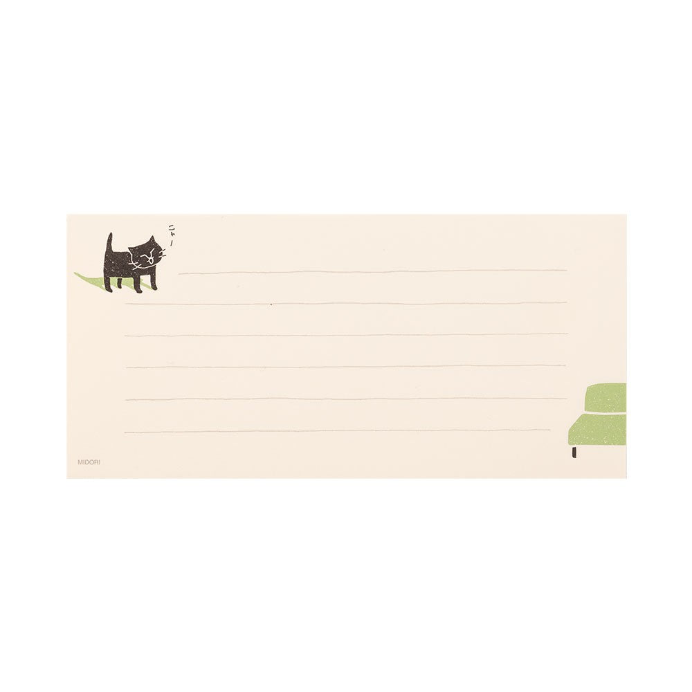 Midori Papier listowy Easygoing Cat