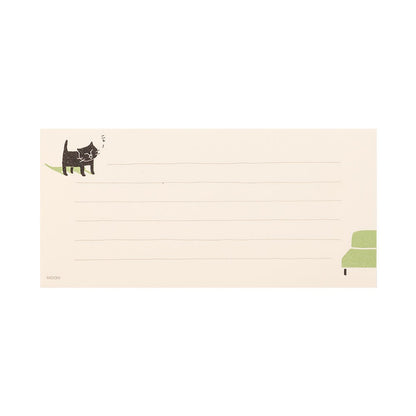 Midori Papier listowy Easygoing Cat