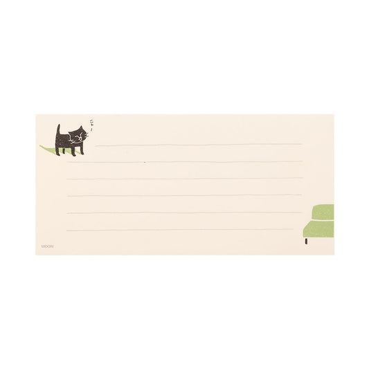 Midori Papier listowy Easygoing Cat