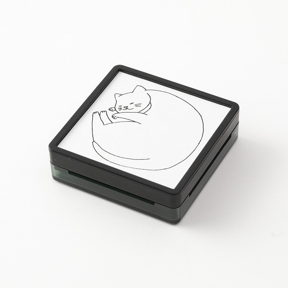 Pięczątka Midori Paintable Stamp Pre-inked Kot